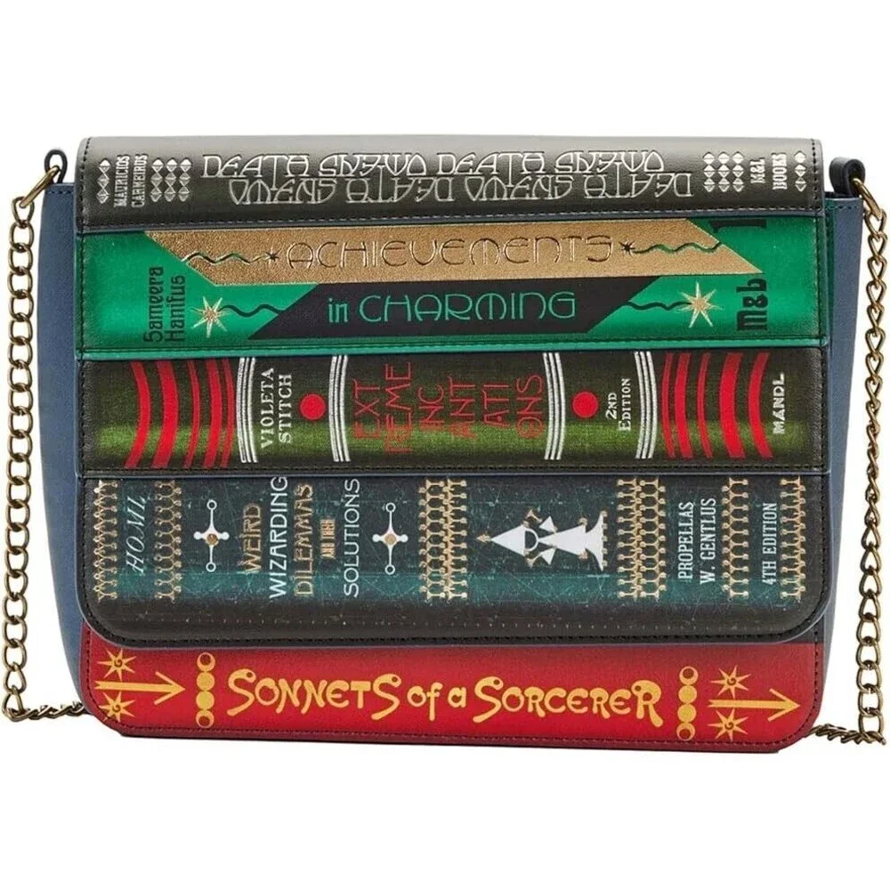 Loungefly Fantastic Beasts Magical Books Chain Strap Crossbody Bag Purse